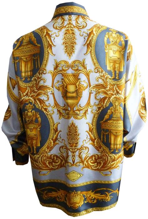 vintage versace shirts cheap|Versace silk shirt vintage.